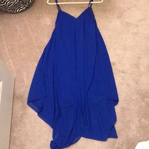 Blue tank shift dress